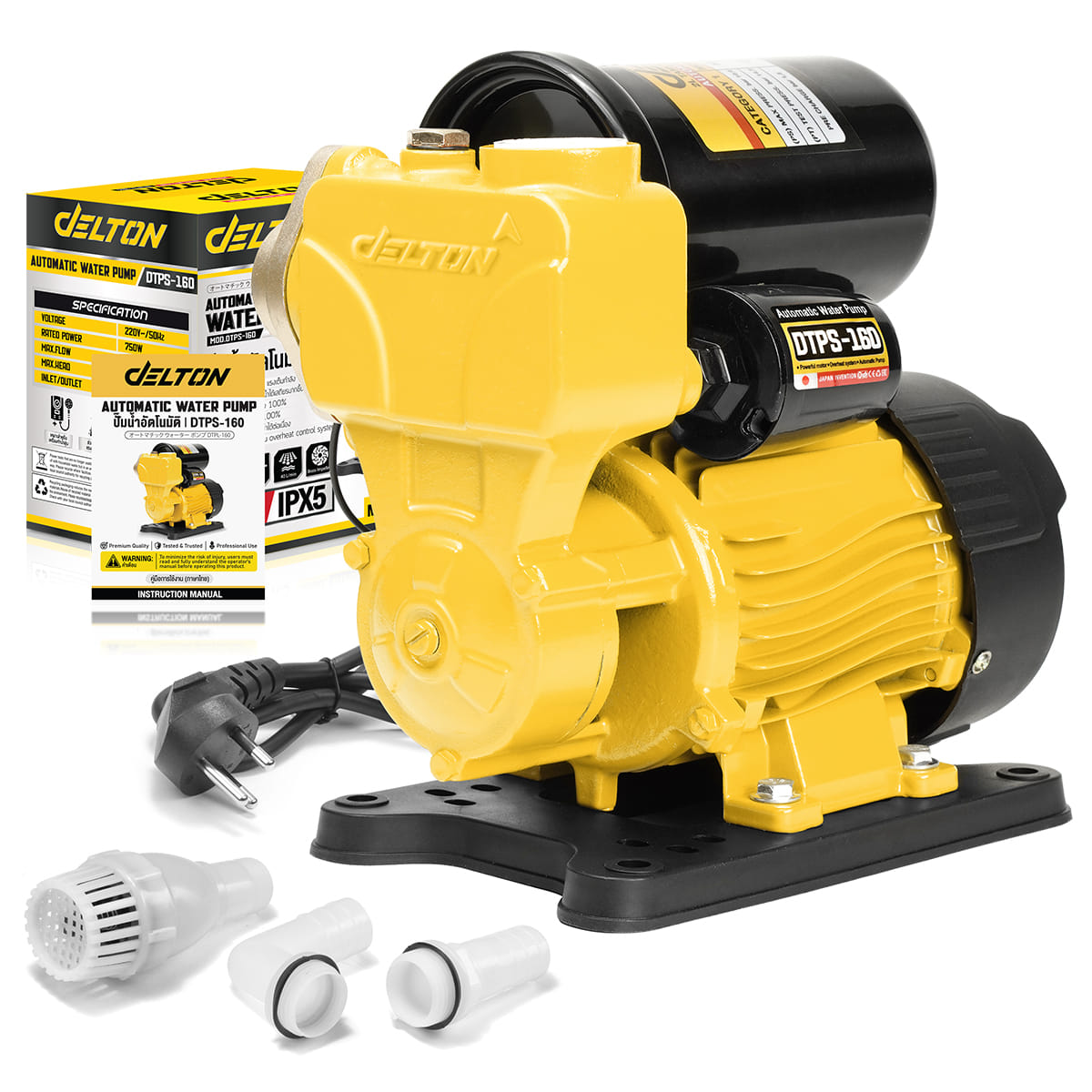 ปั๊มน้ำอัตโนมัติ DELTON รุ่น DTPS-160 PS SERIES 750W_7